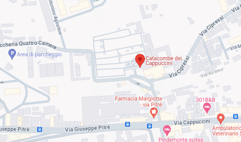 Google Maps Catacombe i Cappuccini Palermo