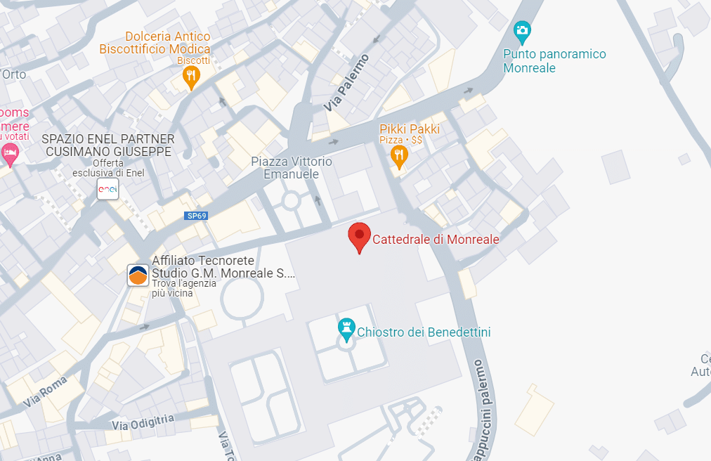 Mappa Google Cattedrale di Monreale