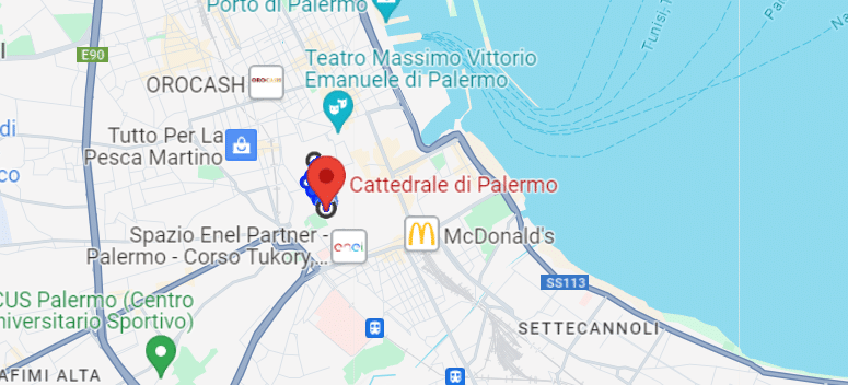 Mappa Google Cattedrale di Palermo